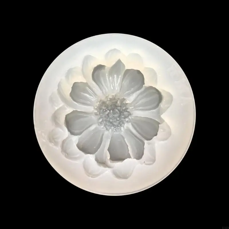 K3KD Silicone mặt dây khuôn cho nhựa acrylic dụng cụ đồ trang sức bằng hoa mặt dây đeo bằng nhựa đúc đúc