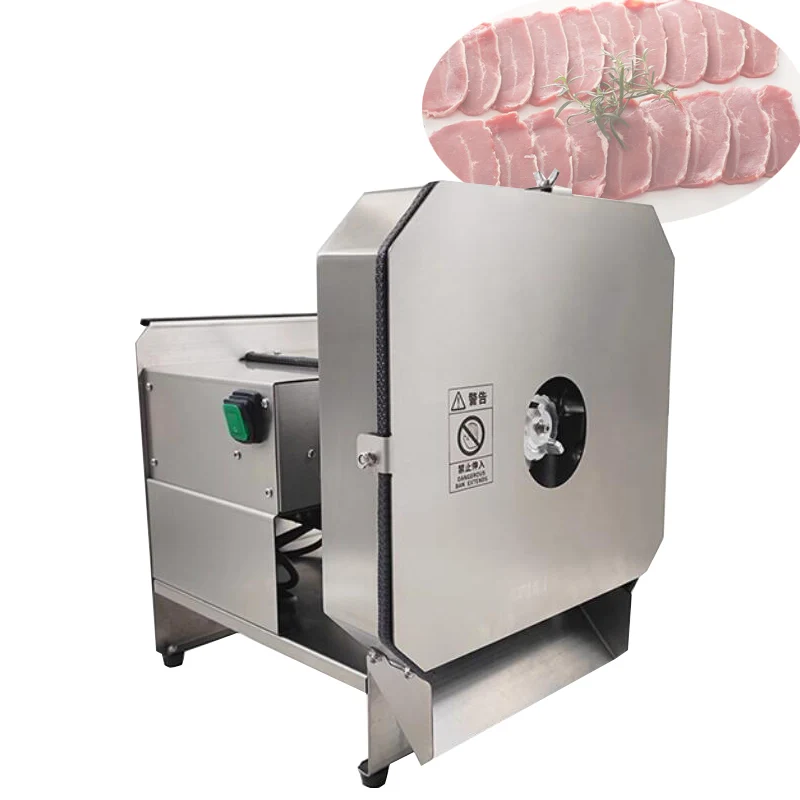 

High quality Cooked Meat Cutter Slice Electric Meat Slicer Boiled Meat Slicer Commercial Sausage Cutting Machine