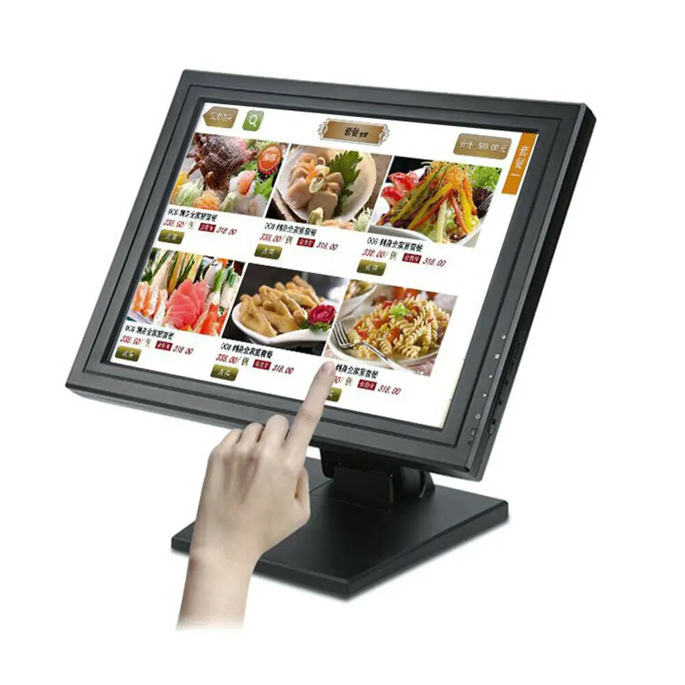 15 Inch Touch Display LCD VGA Touch Screen Display for Retail Checkout