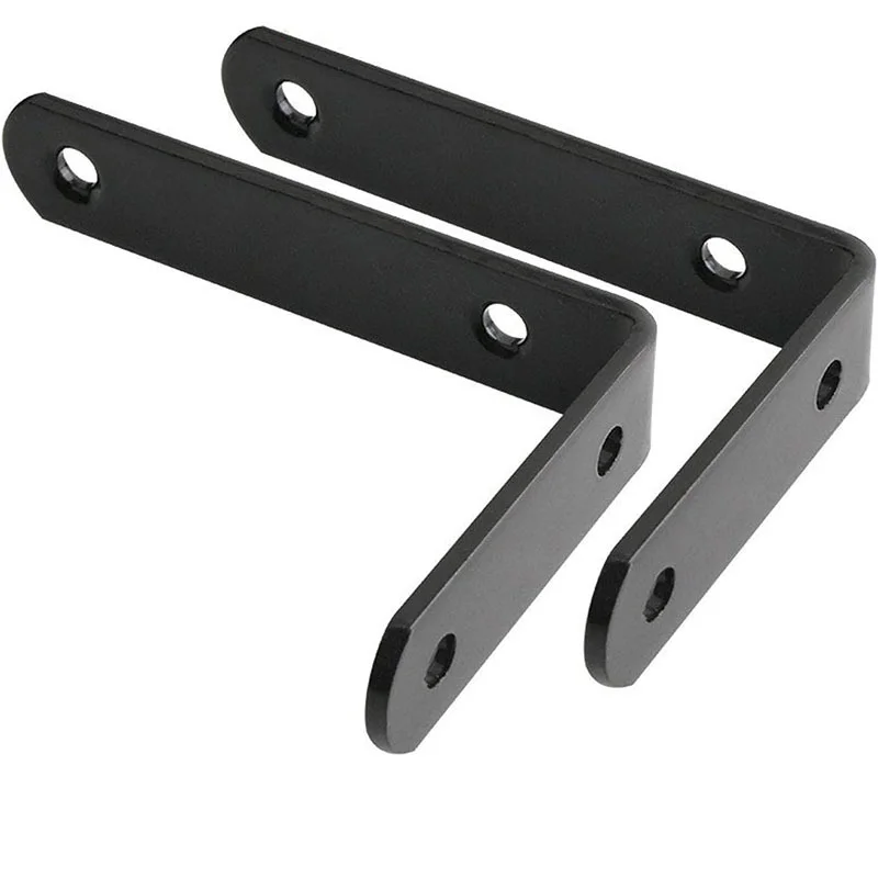 4PCS Thickened L-shaped Bracket Floating Shelf Bracket Corner Support Metal Joint Angle Bracket for Hanging