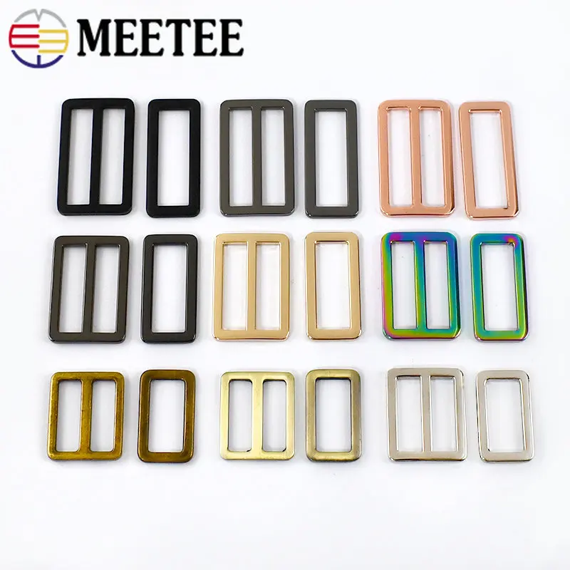 5/10 Stuks 20-50Mm Metalen Gespen Tas Tri Glide Ring Gesp Bandjes Versteller Sluiting Haken Diy Hardware Accessoires