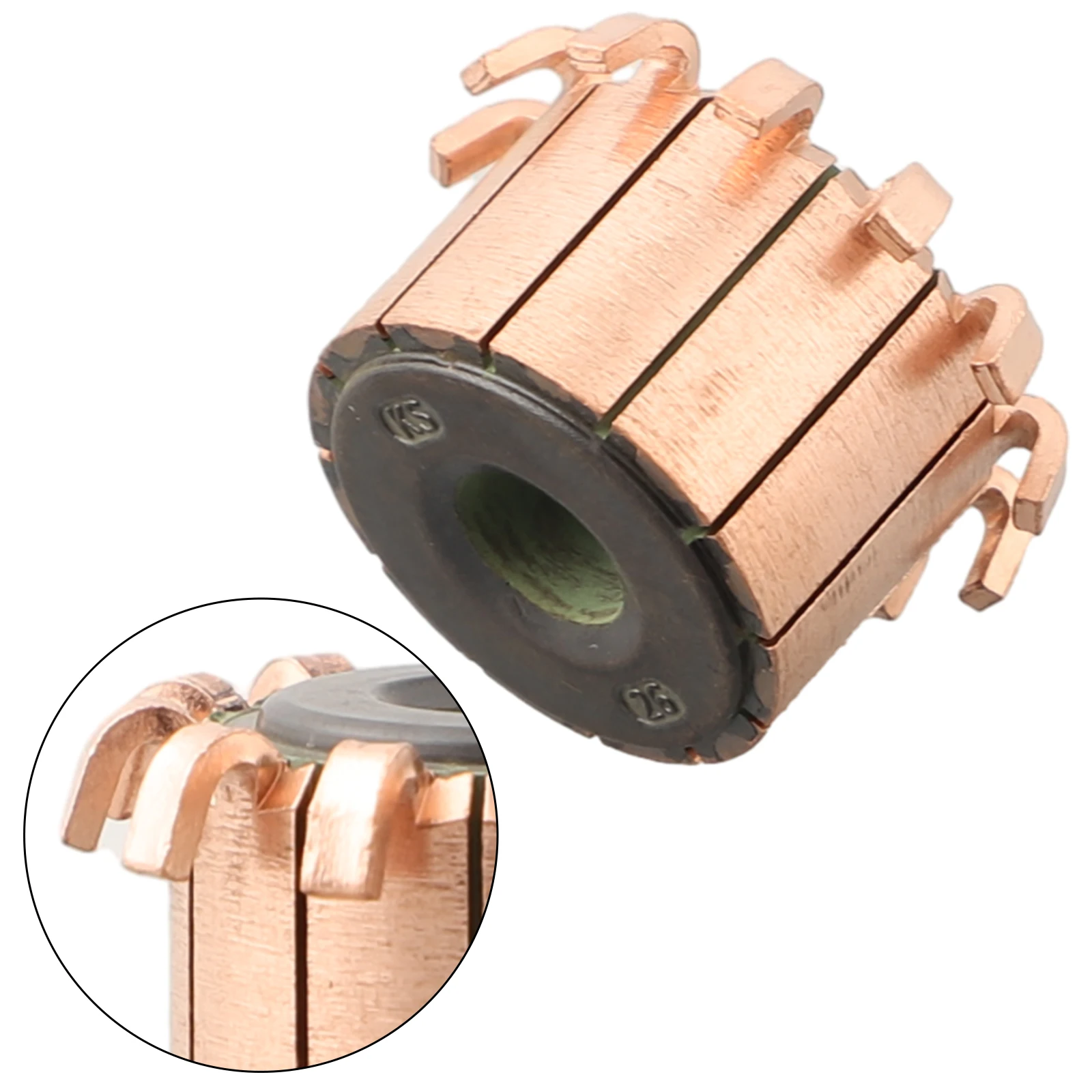 

1Pcs 12P Teeth Copper Hook Type Electrical Motor Commutator Copper Hook Type Electrical Motor Commutator 23 X 8 X 17 Mm