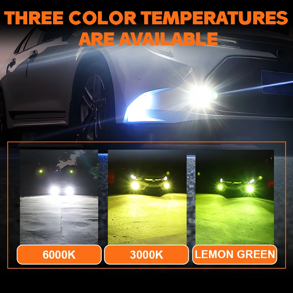 3'' Bi LED Fog Lamp Mini Projector Lens Fog Light High-Power 3000K 6000K Laser Bi Lens Led Headlight for Car Spotlights 1/2PC