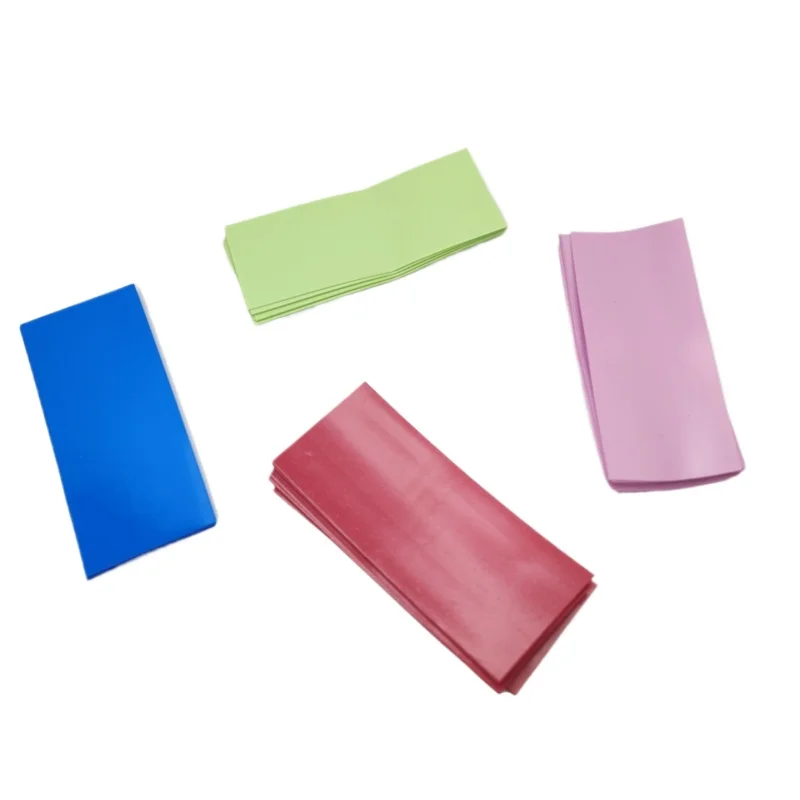 10 قطعة/الحزمة 18650 بطارية ليثيوم بولي كلوريد الفينيل الحرارة تقلص فيلم بطارية الجلد الحرارة تقلص كم