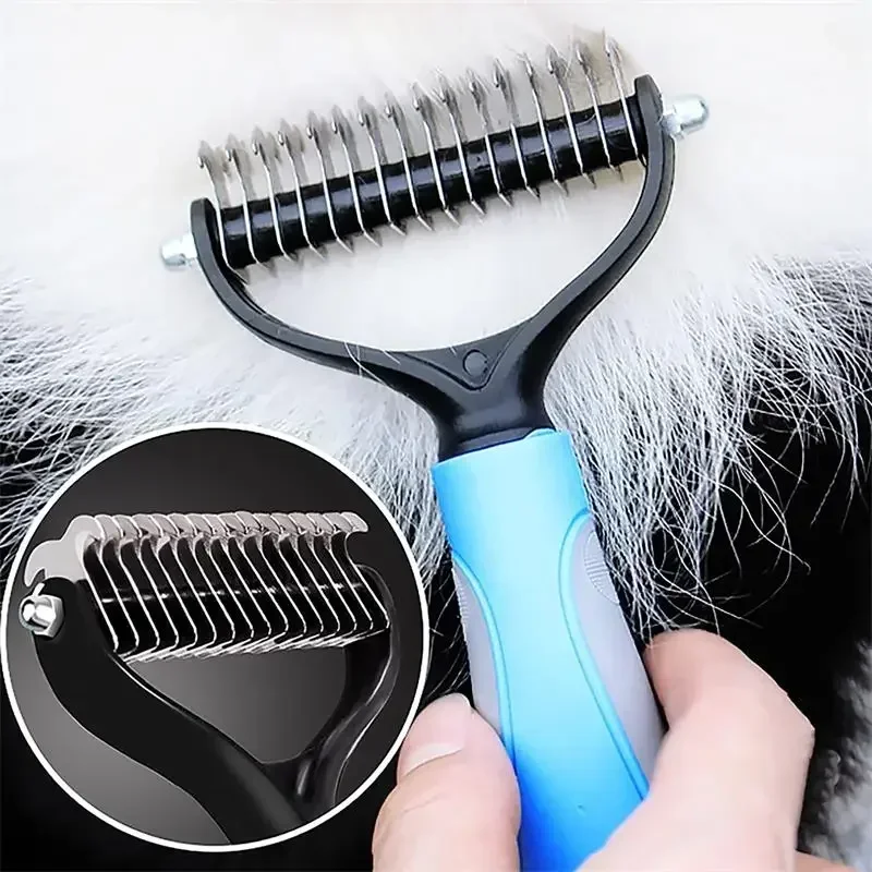 Dog Comb Cat Brush Pet Hair Removal Comb  Dogs Cat Dematting Deshedding Brush Pets  Knot Cutter Pet Grooming Tools Lice remover