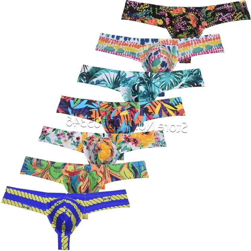 

Comfort Men's Underpants Nylon Boxer Shorts Stylish Prints Breathable Fabric U Convex Pouch Underwear Breathable Fabric
