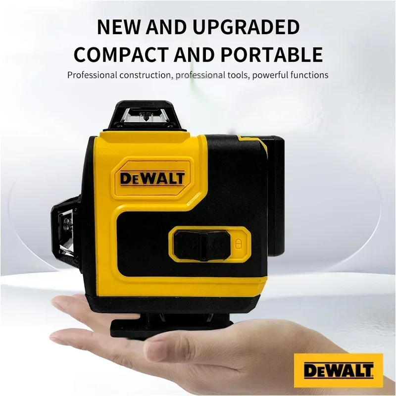 Dewalt laser nível 360 verde 16 linhas 4d auto nivelamento 360 horizontal vertical feixe super poderoso ferramentas de construção original