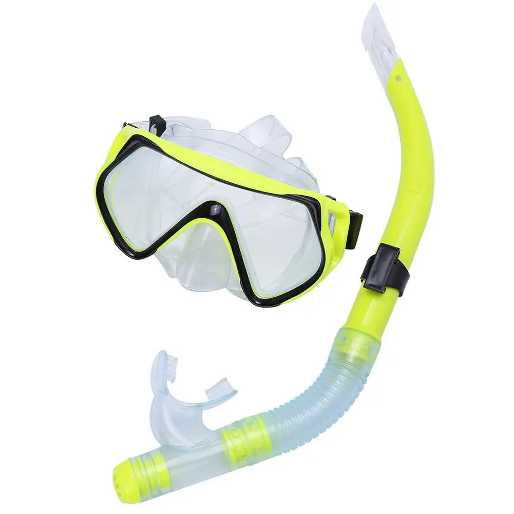 

Adult Snorkel Mask with Half Dry Breathing Tube - Underwater Diving Goggles for Swimming & Sports