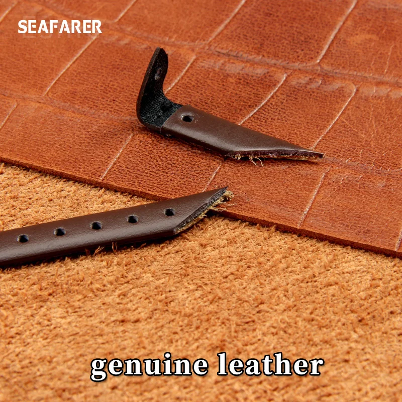 Correa de reloj para Fossil ES4340 ES4119 ES4000, pulsera de cuero genuino con tornillo, banda pequeña de moda para mujer, 8mm