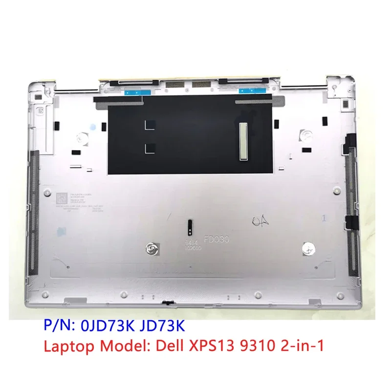 Silver New Original For Dell XPS13 9310 2-in-1 bottom case Base Lower cover D Shell 0JD73K JD73K