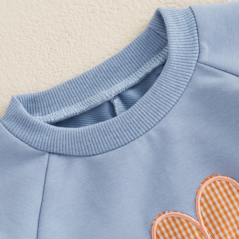 

Baby Boy Easter Casual Romper Infant Long Sleeve O Neck Bunny Carrot Embroidery Jumpsuit