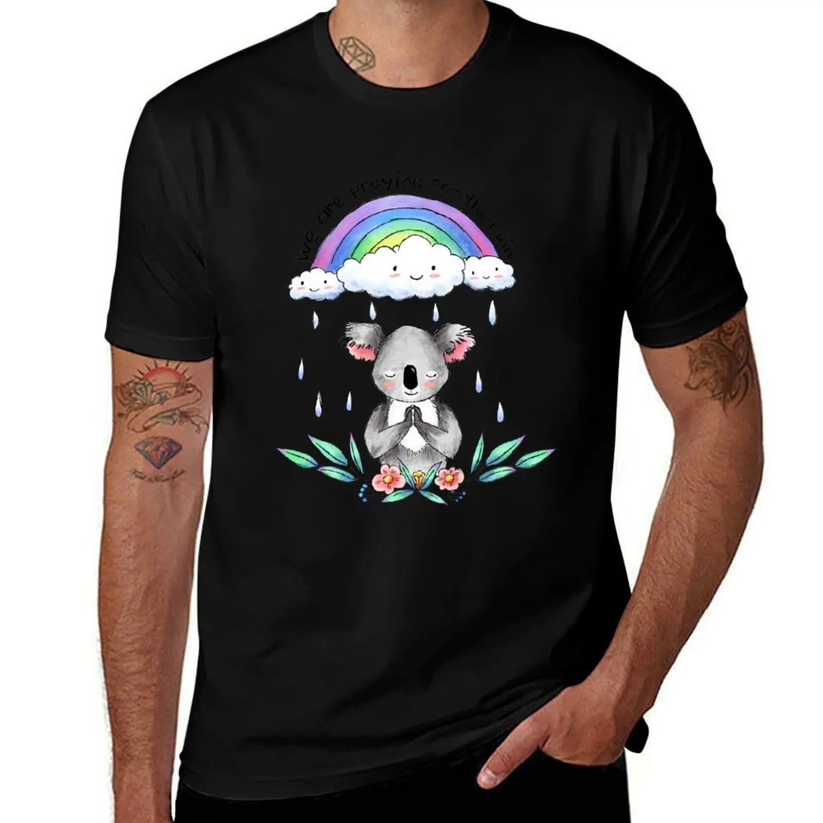 Copie de Save Koala Charity - 100 % des ventes sont destinées au fonds pour sauver les koalas T-shirt décontracté à imprimé graphique