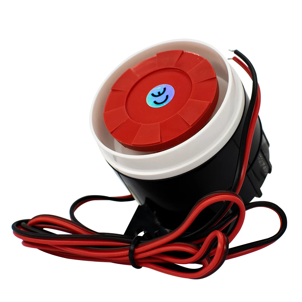 Loud DC 12V Mini Piezo Buzzer Siren Alarm High Decibel Electronic Sounder for Security System,Auto Vehicle,DIY Anti-Theft Device