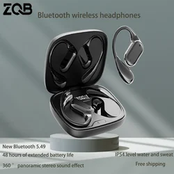 ZQB Q11 OWS kulak kancası yeni açık kulakiçi uzun dayanıklılık HD tip C kanca Xiaomi Huawei için mikrofon ile kablosuz Bluetooth kulaklık