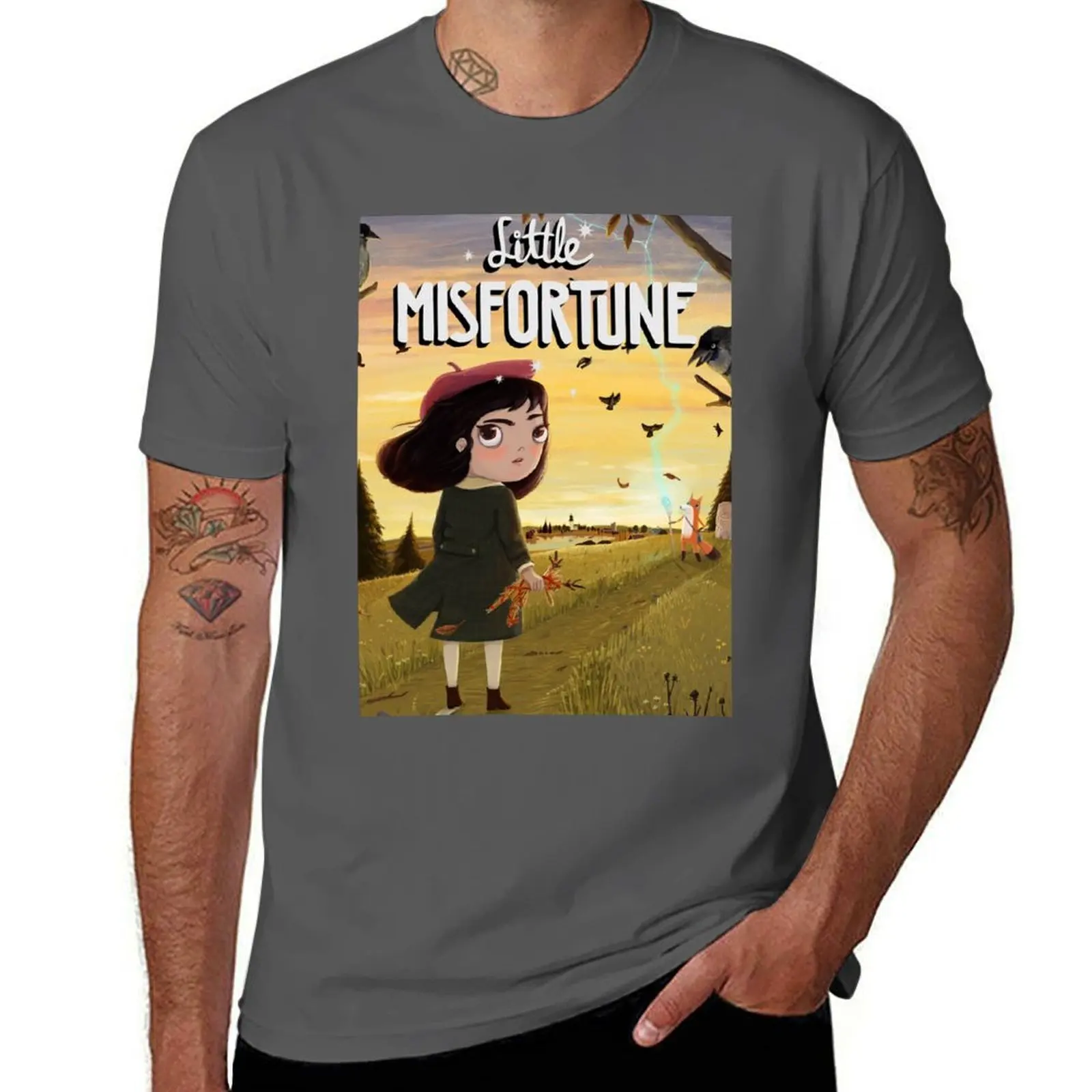 

Little misfortune T-Shirt Basic Crew Neck Short Sleeve Top
