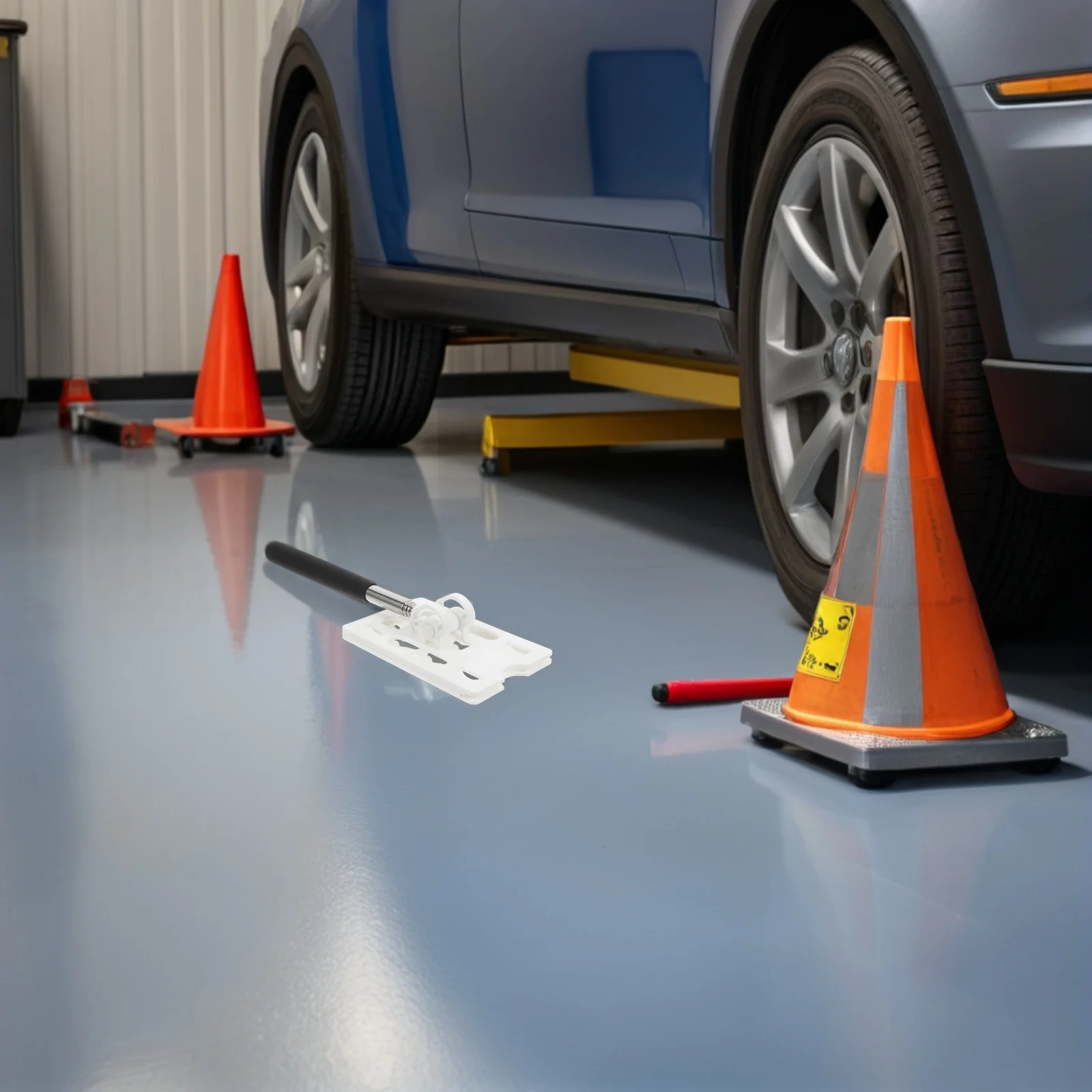 2Pcs Telescopic Parking Rod for Car Contactless Payment Parking Card Swiping Tool Retractable Driveway