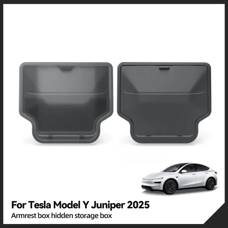 Versteckte Armlehnen-Aufbewahrungsbox Mittelkonsolen-Organizer für Tesla Model Y Juniper 2025-2026 Model 3 Highland 2025 – Detail 6