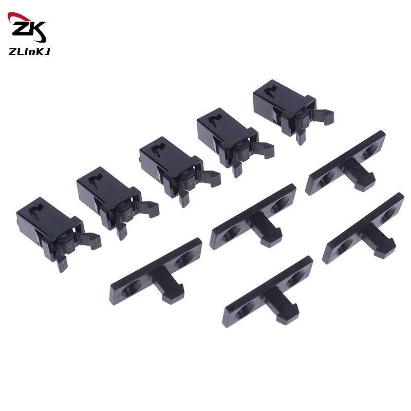 

(ZYDD01) 10Pcs Black White PR-001 Small Door Lock Switch Lock For MS Air Conditioner Set Top Box TV EVD DVD Door Cover