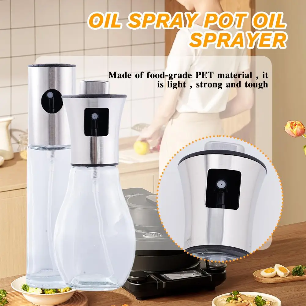 Olive Oil Atomization Spray Bottle,kitchen Air Fryer Spray Cooking Glass Oil Oil Leak-proof Bottle,barbecue Pressure Bottle F5g1