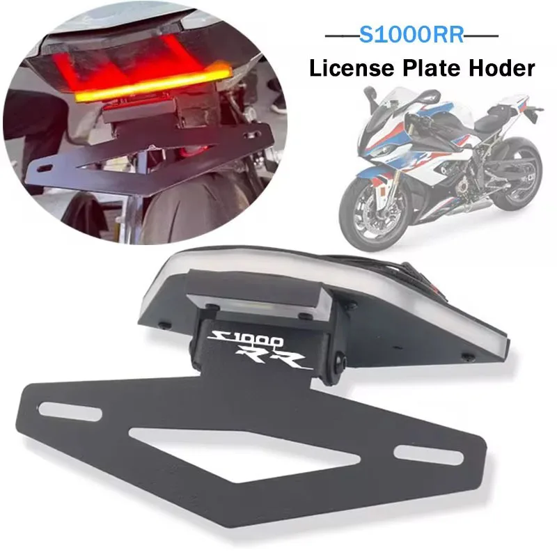 Motorcycle Integrated License Plate LED Lights Turn Signal Light Fit For S1000RR S1000 RR 2019-2022 S1000R 2023