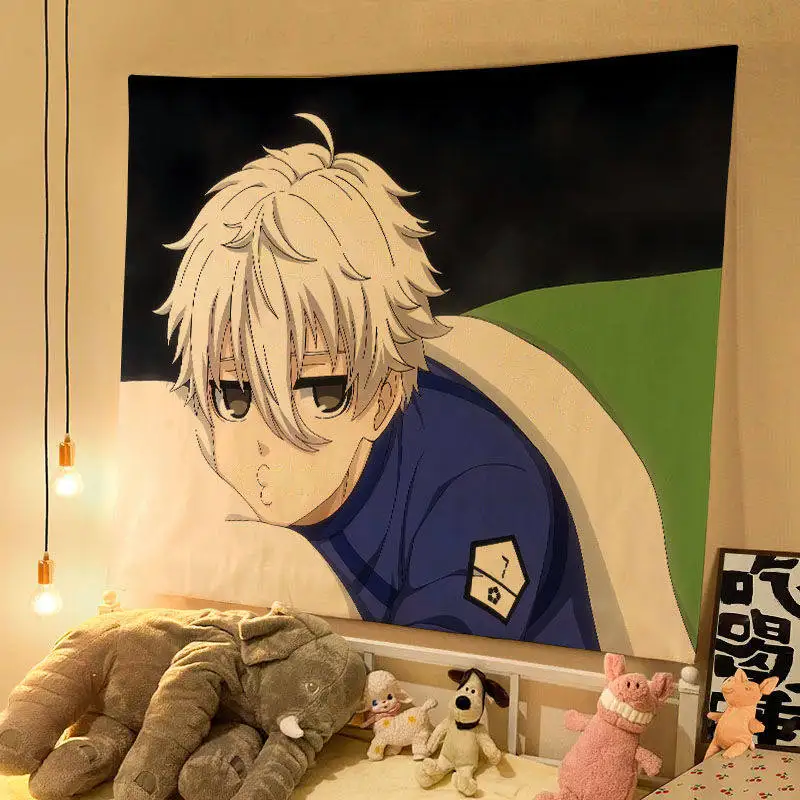 Anime Tapestry Cool Room Stuff Blue Lock Room Decoration Items Room Accessories Aesthetic Room Decor
