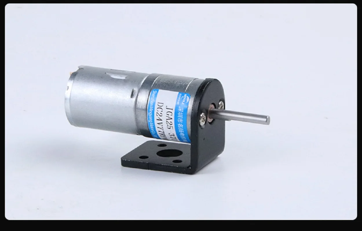 JGA25-370 25MM DC Gear Motor arc-en-ciel Arbre 6V 12V 24V Vitesse Réglable Peut CW CCW Basse Vitesse Grand Couple Moteur