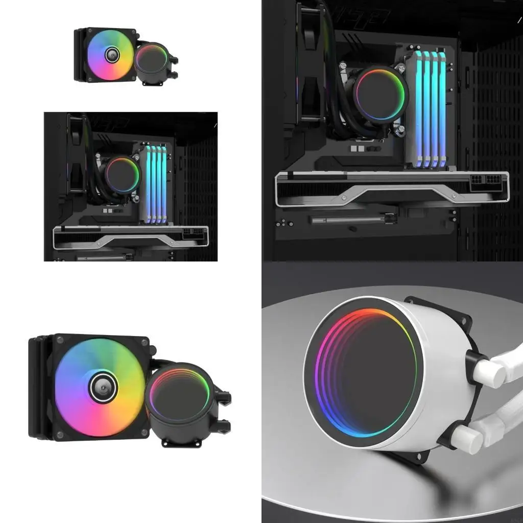 

896F Durable Copper Aluminum CPU Liquid Cooler RGB CPU Water Cooler PWM & Fans CPU Liquid Cooler Good Heat Dissipation