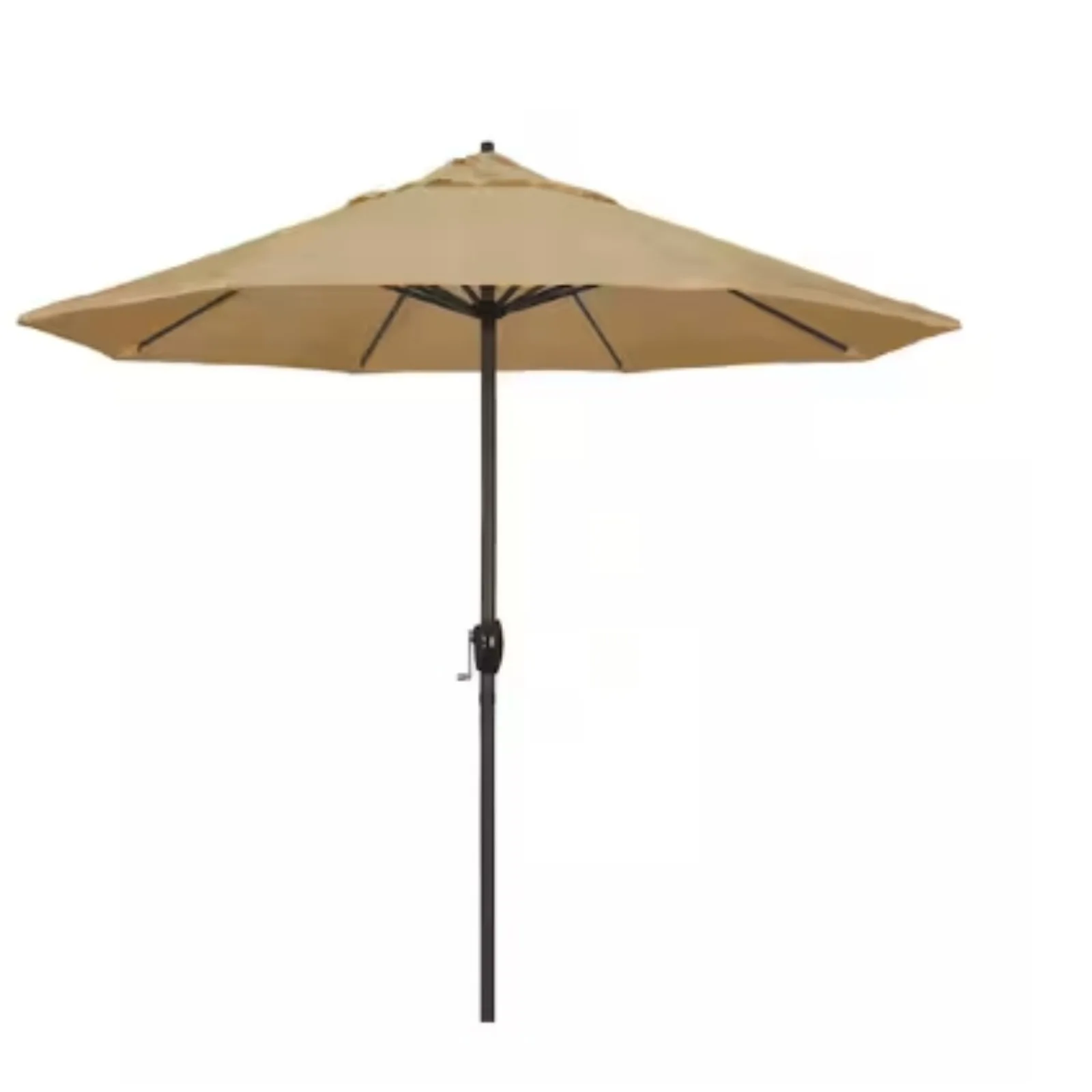 US 9 ft. Aluminum Auto Tilt Patio Umbrella in Black Olefin