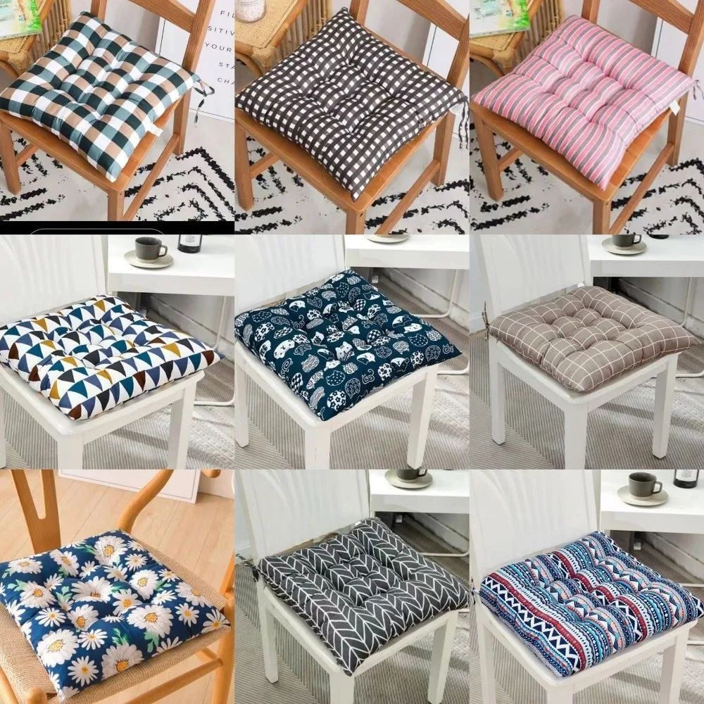 Breathable Thickened Chair Seat Cushion Soft Cotton 8 Colors Office Four Seasons Hip Pad 40*40cm Student Stool Butt Cushion