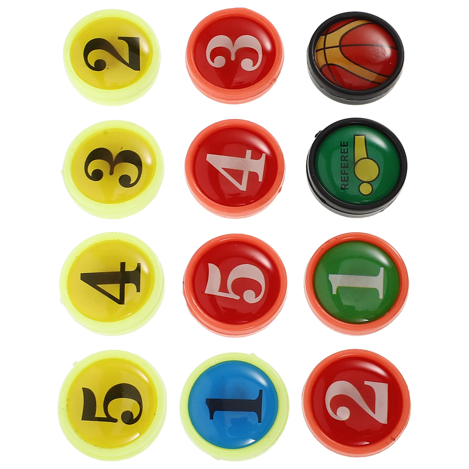 12 Pcs Small Magnets Basketball Board Accessories Coaching Replacement Number Replacements for