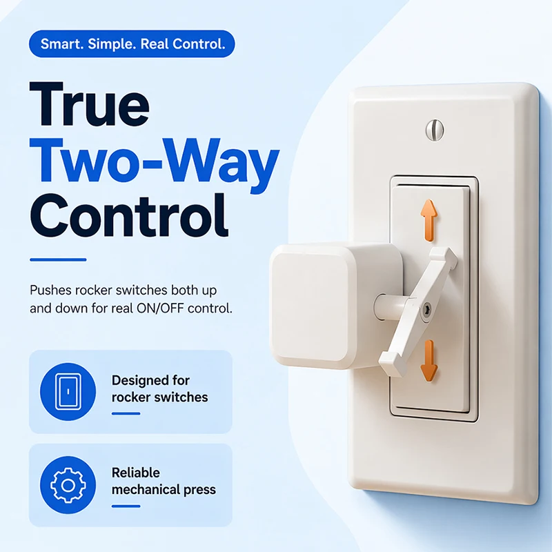ORYZIC Tuya Lazy Remote Control Switch Robot Bluetooth Rechargeable Rocker Pusher Voice Control for Alexa Google Home