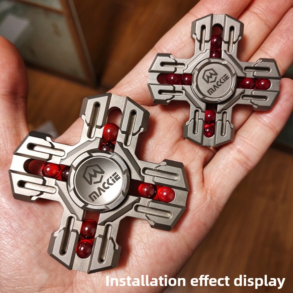 JCEDC Handgemaakte Hoge Precisie Zirkoon Kralen Gewijd Fidget Spinner Modificatie Accessoires Decompressie Speelgoed