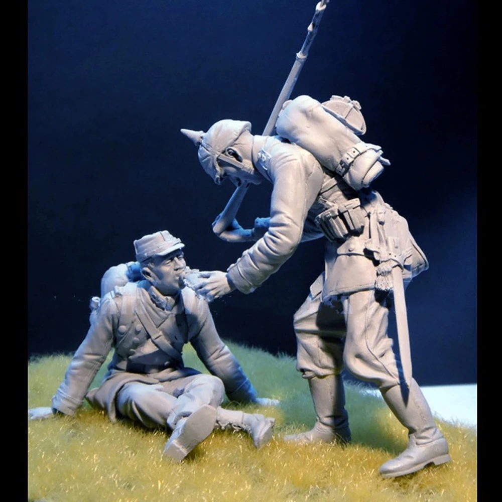 1/16 soldados de água potável, soldado modelo de resina, temas militares, kit desmontado e sem pintura