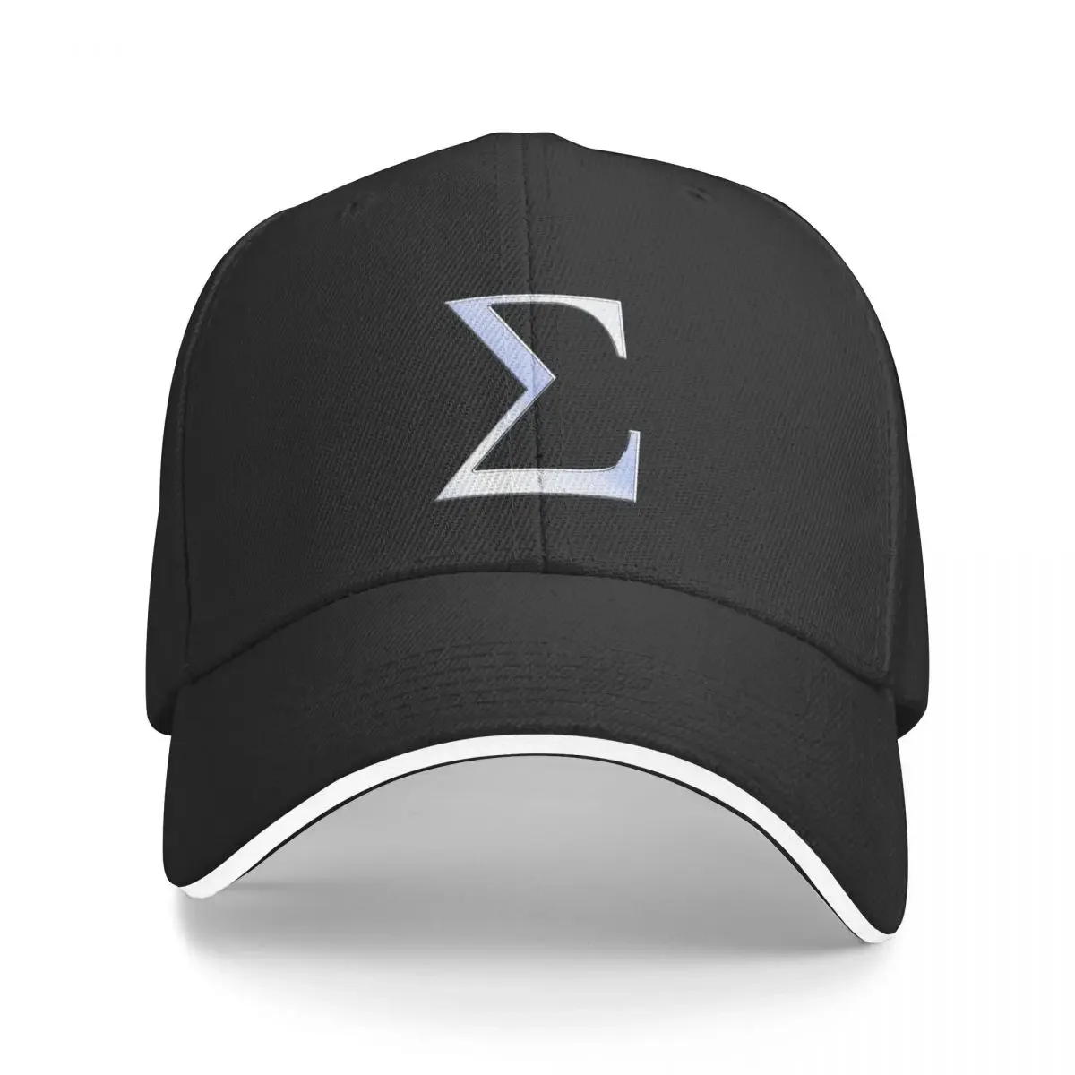 Sigma Greek Letter Symbol Chrome Carbon Style Baseball Cap Kids Hat Luxury Man Hat Caps Women Men's