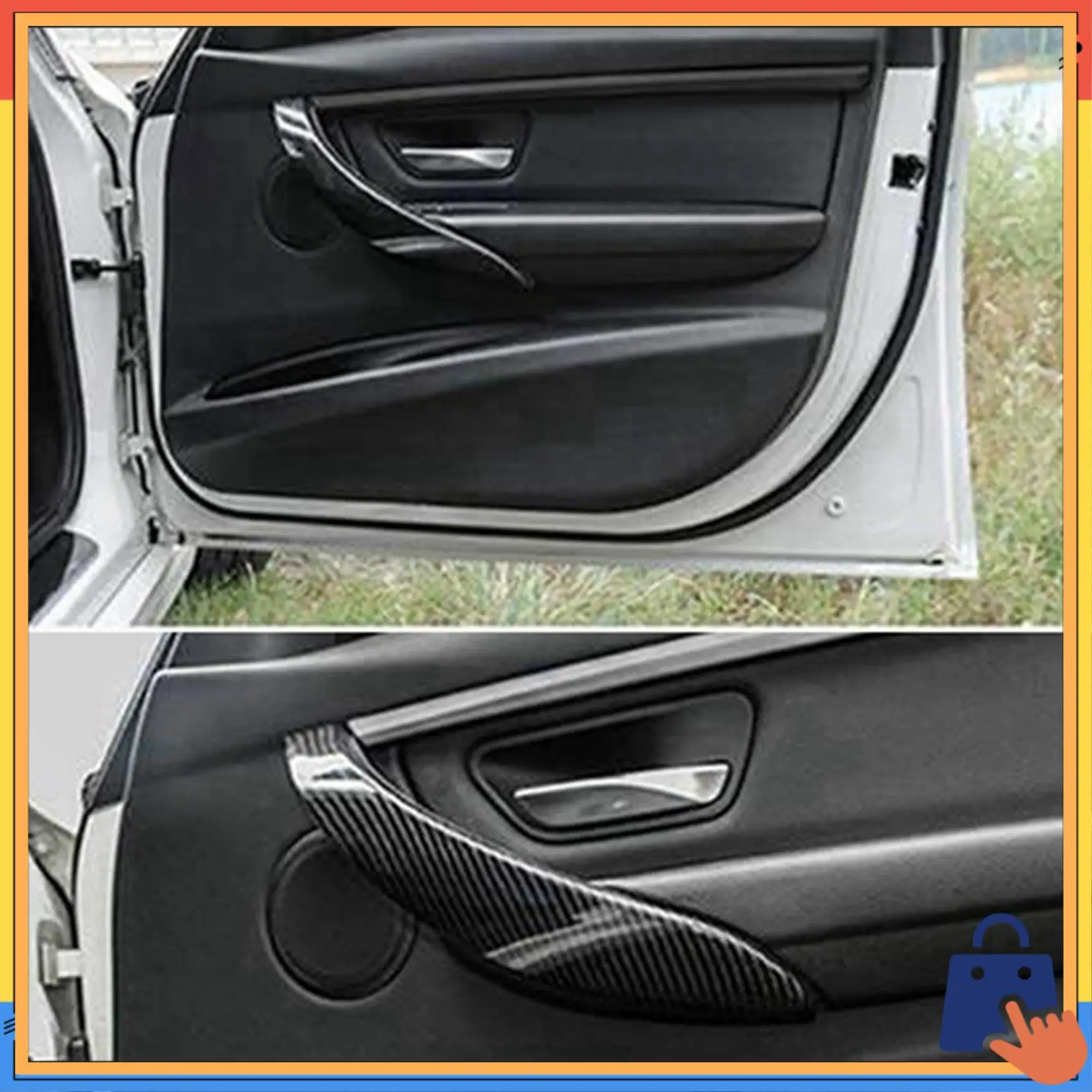 

Upgraded 2PCS Car Interior Door Handle Cover For BMW 3 4 Series 3 Series GT F30 F31 F32 F33 F34 F35 F36 F80