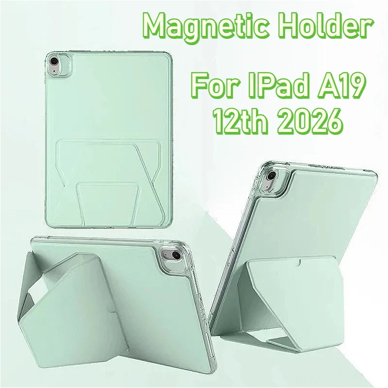 

Кожаный магнитный чехол-подставка для iPad 2026 A19 12-го поколения Pro M4 Air 11 3 4 5 6 7 8 9 Mini 7 10-го 11-го поколения 10.9 11, противоударный чехол