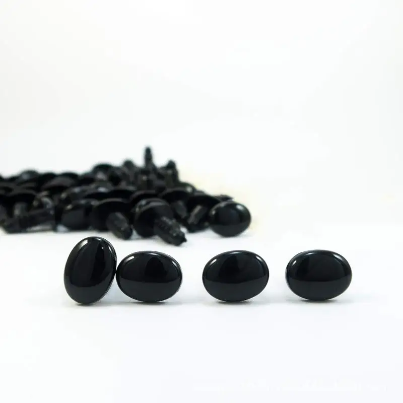 50pcs Black Plastic Eyes Plush Toy Safety Eyes Amigurumi Diy Kit Crafts TeddyBear Toy Eye For Doll Decoration Accessories