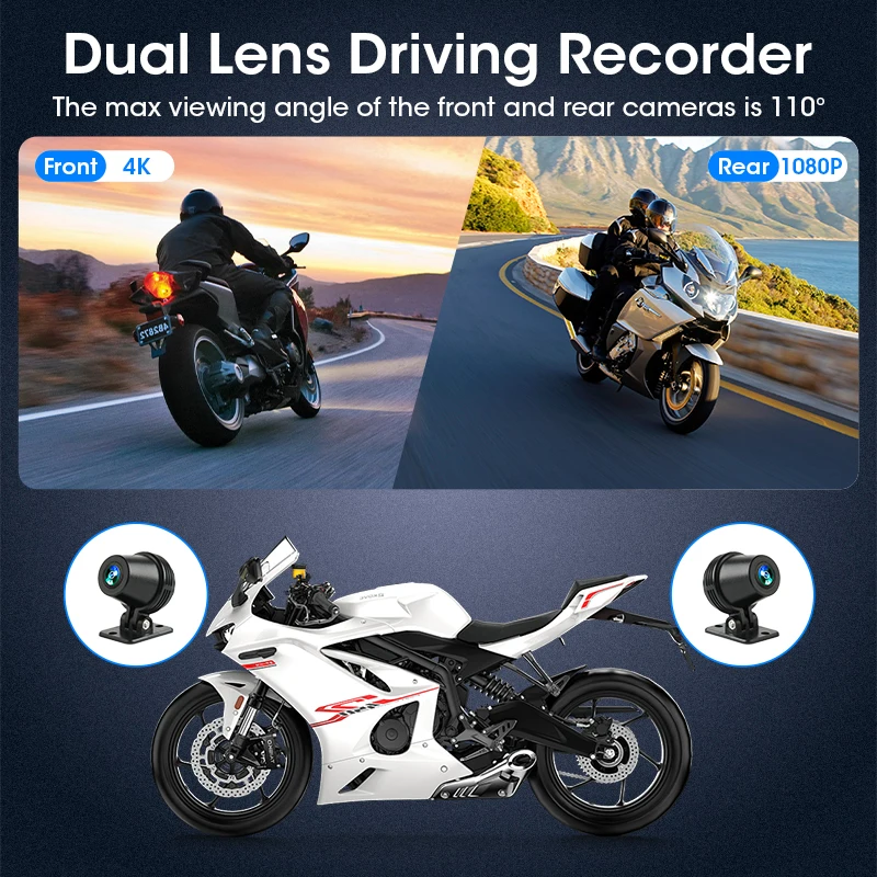 6,25 inch draagbare motorfiets Carplay GPS voor Moto Navigatie IPX7 waterdicht scherm Draadloze Android Auto Motobike Monitor