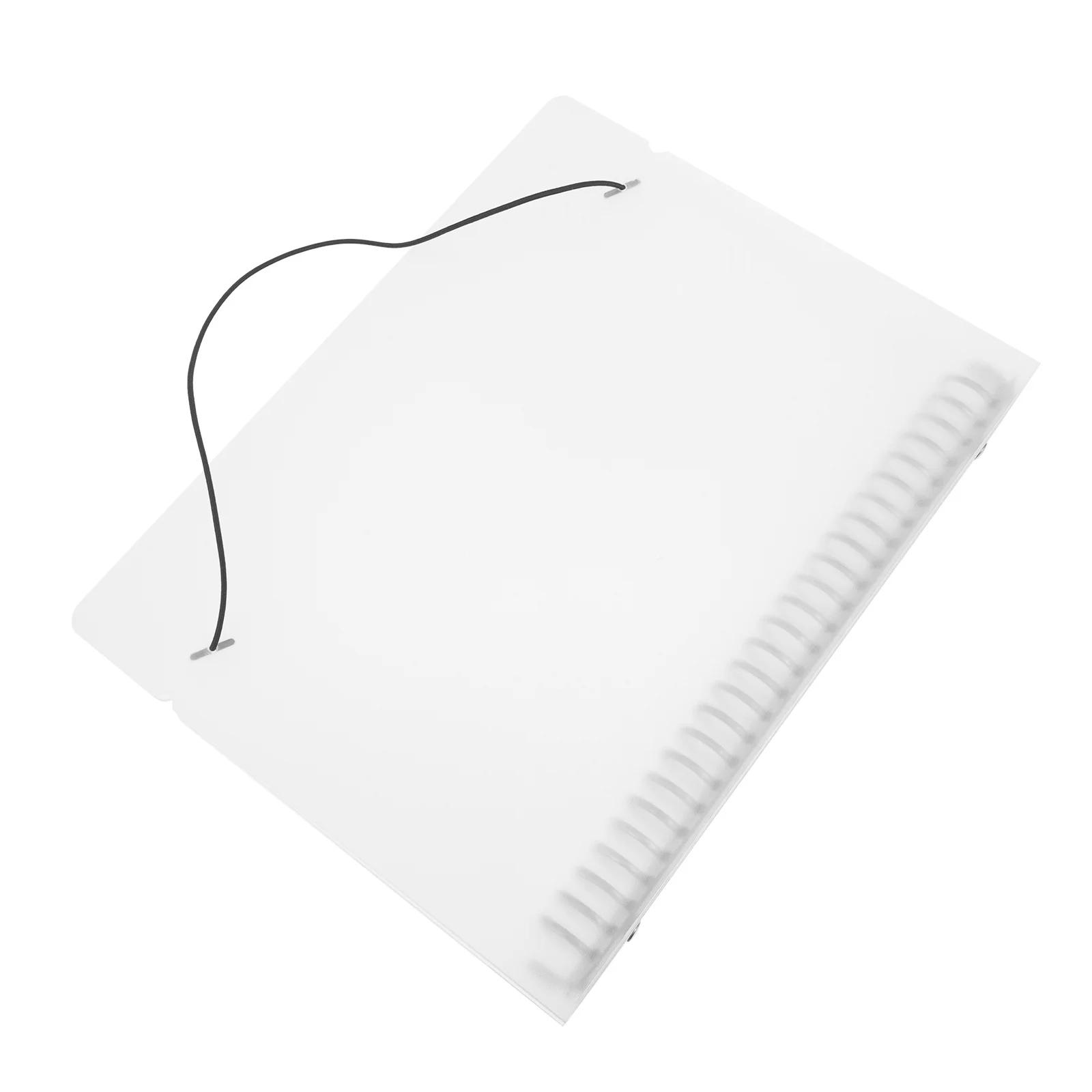 Capa de fichário de folhas soltas, capa recarregável para notebook, protetor de manual, planejador translúcido, capa de fichário, material escolar