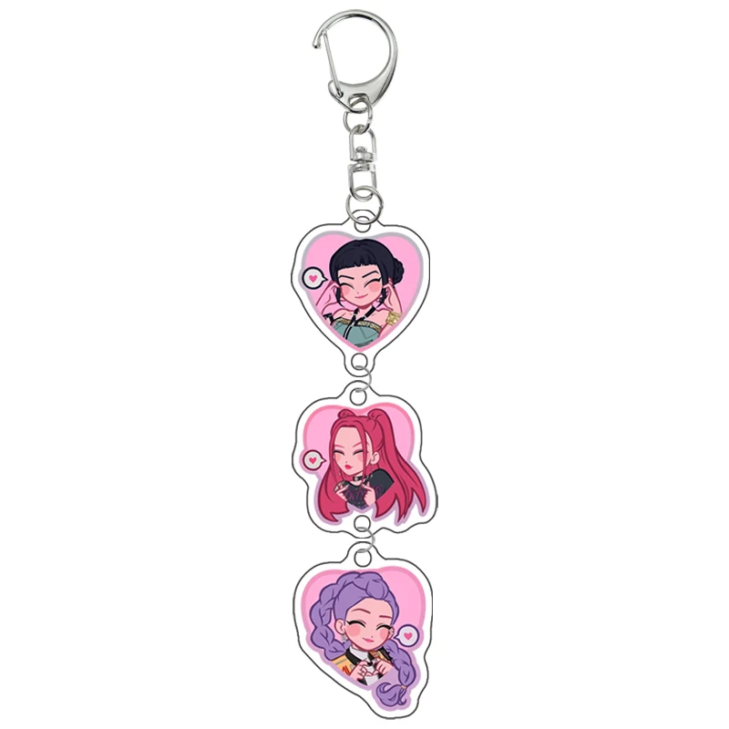 NOWY K-Pop Demon Hunters Preorder Huntr-x Brelok - Fan Art Samodzielnie Wykonany Akrylowy Charms Anime Klasyczne Gry Kolekcja Prezent