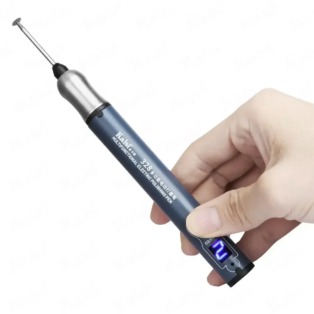Kaisi 328 pluma pulidora de carga multifunción para placa base de teléfono CPU IC molienda corte perforación tallado conjunto de herramientas de desmontaje