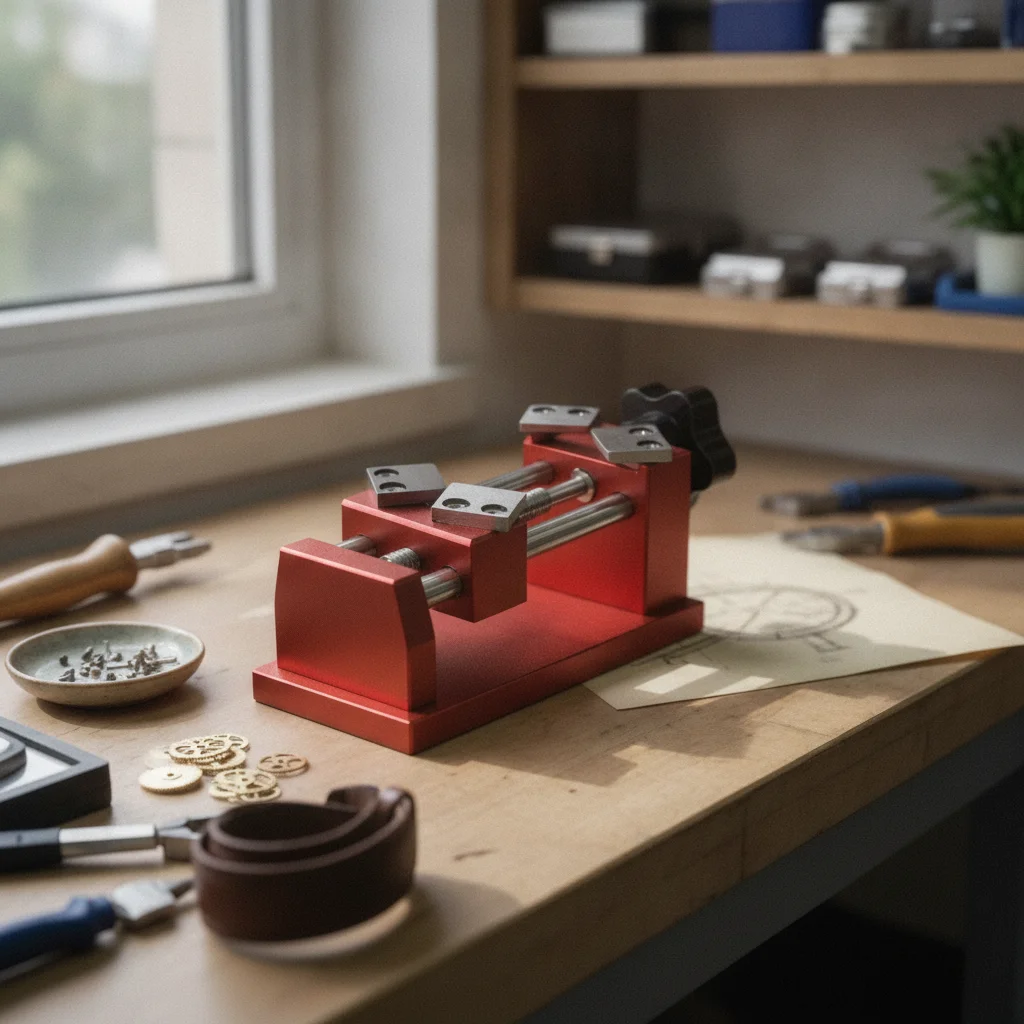

Watch Case Band Press Tool Manual Watch Repair Press with Metal Base Long-Lasting Adjustable for Watchmakers, Workshop