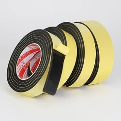 Single Sided Black Foam Eva Tape For Doors And Windows Windproof Glass Cushioning And Sealing Sound Insulation Car Shock Absorpt