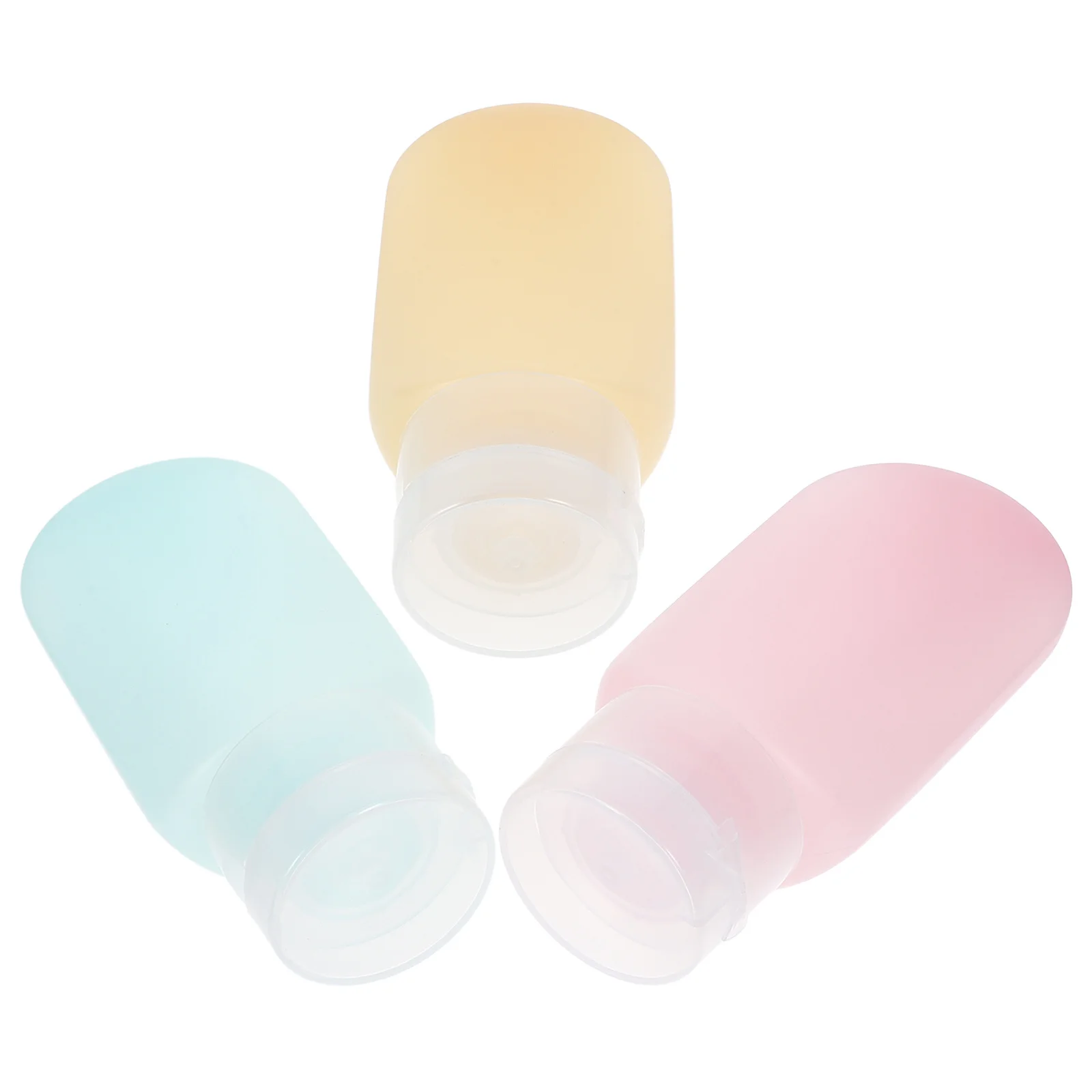 

3Pcs Travel Size Bottles 60ml Empty Plastic Toiletry Containers Refillable Lotion Shampoo Shower Gel Portable Lightweight