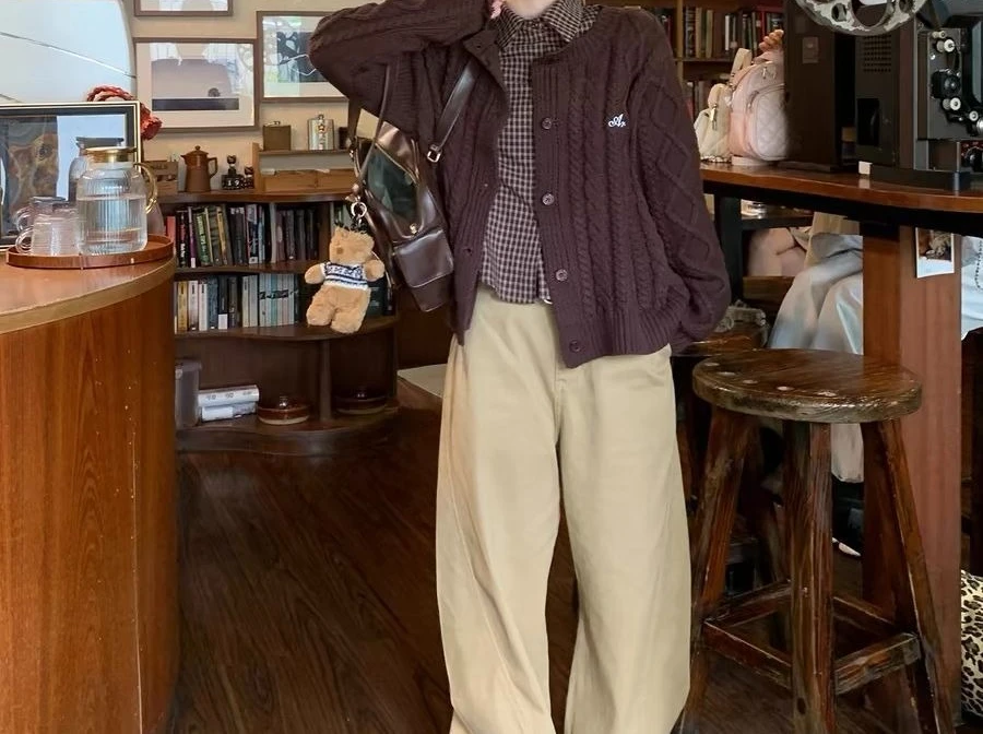 Chemise cintrée à la taille à carreaux, haut à manches longues, Design court, Slim Fit, nouvelle collection automne