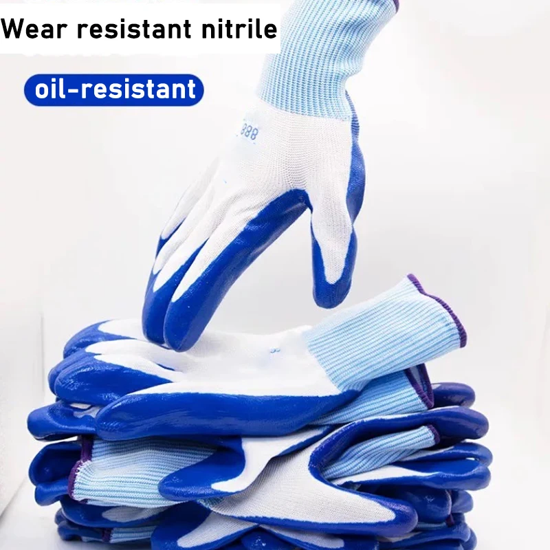 

Construction Site Handling Is Breathable and Not Stuffy Gloves Thickened Nitrile Labor Protection Gloves Protection Accessories