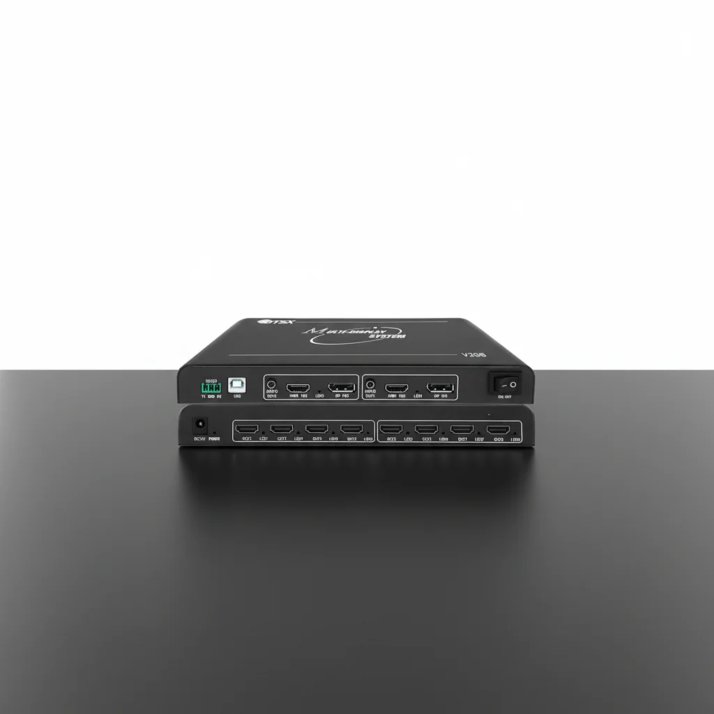 

2-in-8-out Ultra HD Splicer BIT-MSE-8K-208HD, 1x1-1x8/2x1-2x4 Splicing, 7680x2400 Input & Customizable Resolution