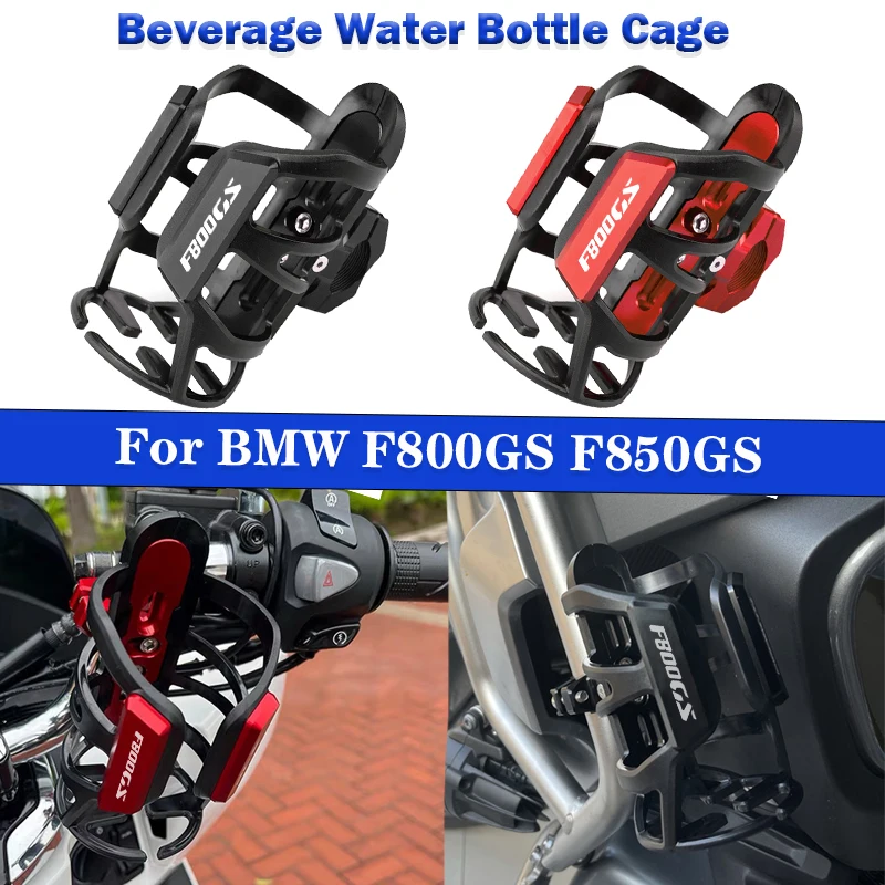 Motorbike Beverage Water Bottle Cage Drink Cup Holder Stand Mount Accessories For BMW F800GS F850GS F800 GS F 850GS f800gs 850gs