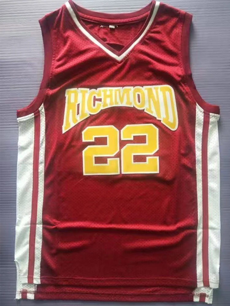 Cheap Hot Sale Movie Basketball #22 Jersey Retro Athletic Wear Stitched Embroidered Breathable Mesh Sleeveless Unisex Red S-2XL