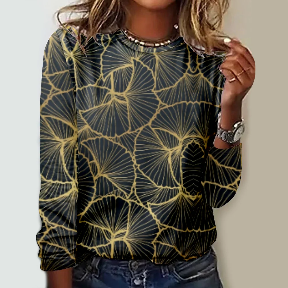 Retro O-Neck Women  Sweatshirt   Fashion Leopard Printed Lady  Pullover Tops Casual Loose  Long Sleeved  Autumn Winter Clothes